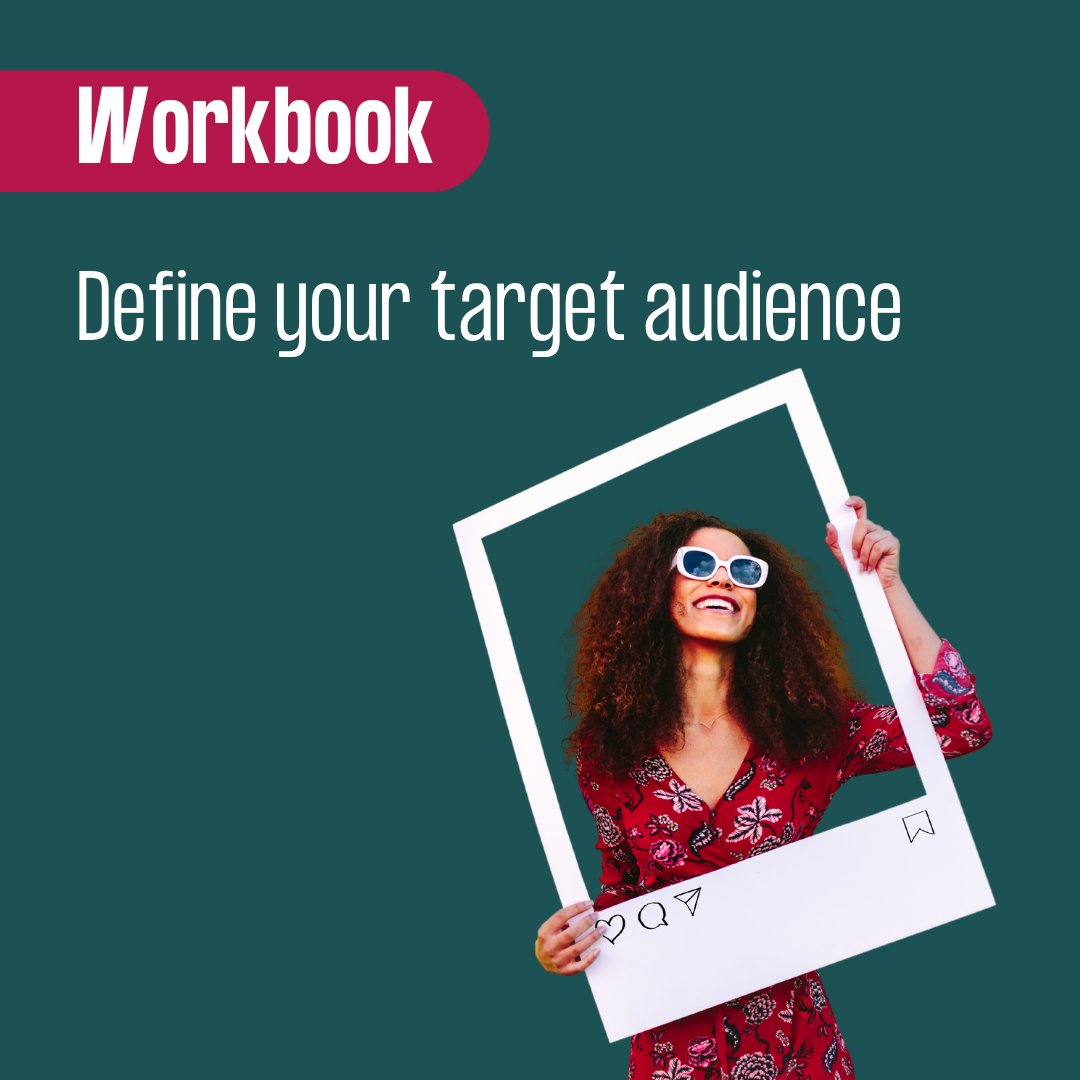 Target Audience Workbook for Social Media + editable Canva link